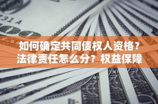 北京如何确定共同债权人资格？法律责任怎么分？权益保障技巧揭秘！