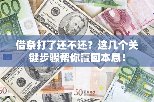 北京借条打了还不还？这几个关键步骤帮你赢回本息！