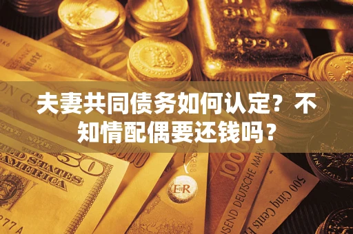 北京夫妻共同债务如何认定？不知情配偶要还钱吗？