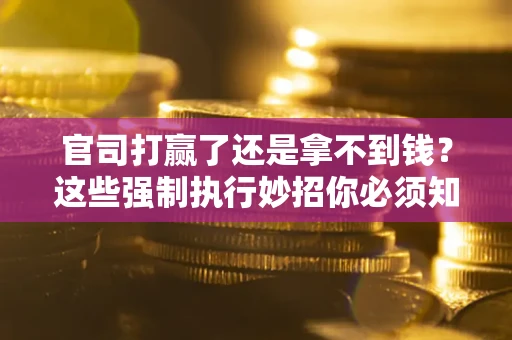 北京官司打赢了还是拿不到钱？这些强制执行妙招你必须知道