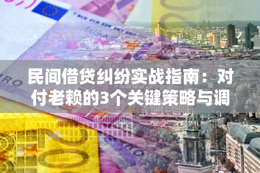 北京民间借贷纠纷实战指南：对付老赖的3个关键策略与调解盲区解析