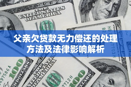 北京父亲欠贷款无力偿还的处理方法及法律影响解析