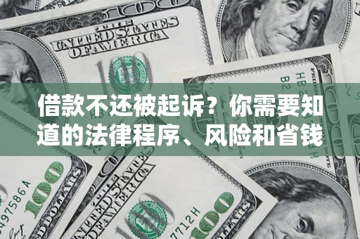 北京借款不还被起诉？你需要知道的法律程序、风险和省钱技巧