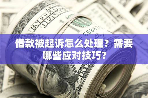北京借款被起诉怎么处理？需要哪些应对技巧？
