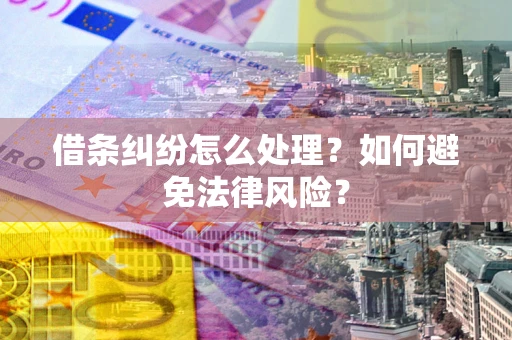 北京借条纠纷怎么处理？如何避免法律风险？